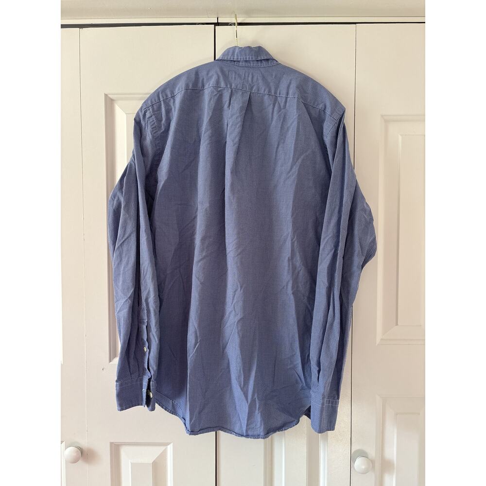 Ralph Lauren Classic Fit Blue Check Button Down Shirt M - Picture 5 of 5